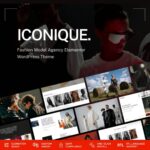 Iconique - Fashion Model Agency WordPress Theme $4.49