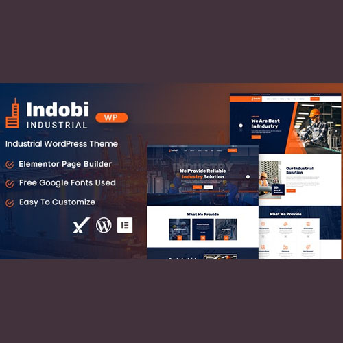 Indobi - Industrial WordPress Theme - Download $4.49