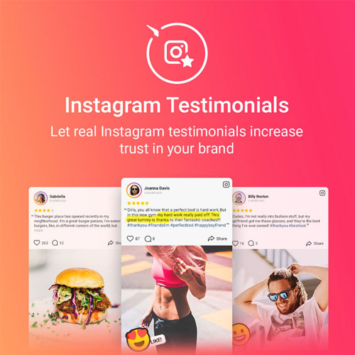 Instagram Testimonials Plugin for WordPress - Download $4.49