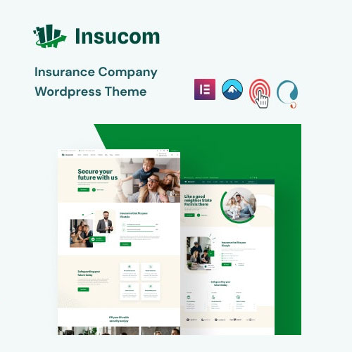 Insucom - Insurance WordPress Theme - Download $4.49