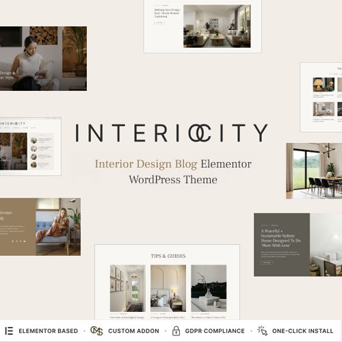Interiocity - Home Decor Blog and Interior Design Magazine WordPress Theme - Download $4.49