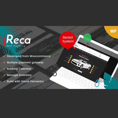 Ireca - Car Rental Boat, Bike, Vehicle, Calendar WordPress Theme - Download $4.49