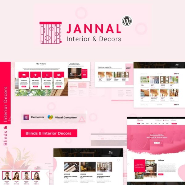 Jannal - Curtains & Doors WordPress Theme $4.49