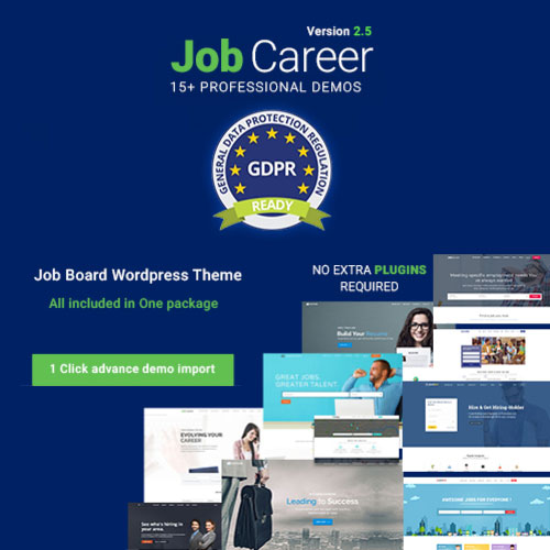 JobCareer | Job Board Responsive WordPress Theme - Download $4.49