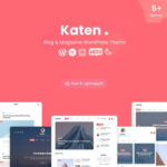Katen - Blog & Magazine WordPress Theme - Download $4.49