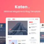 Katen – Minimal Blog & Magazine HTML Template