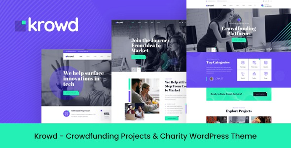 Krowd – Crowdfunding & Charity WordPress Theme Download Krowd – Crowdfunding & Charity WordPress Theme Download