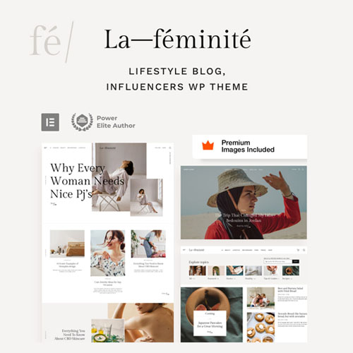 LaFeminite - Personal Blog WordPress Theme - Download $4.49