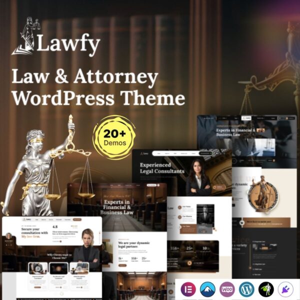 Lawfy – Lawyer WordPress Theme $4.49