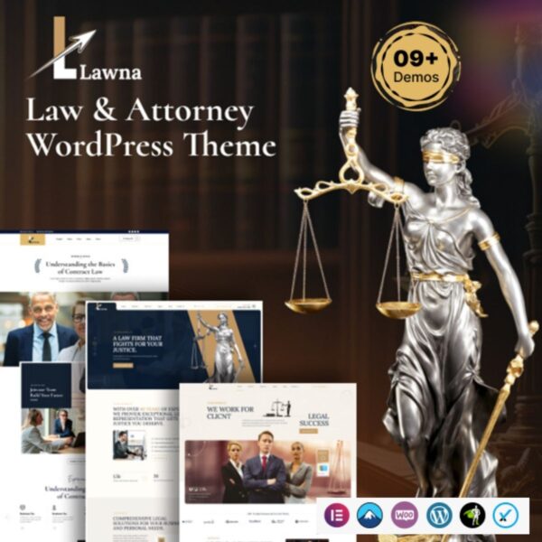 Lawna - Attorney & Advocate WordPress Theme $4.49