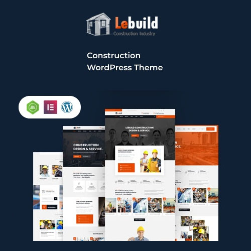 Lebuild - Construction Industry Company WordPress Theme - Download $4.49