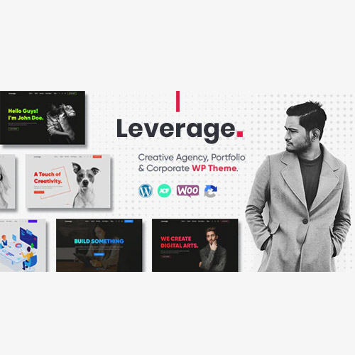Leverage - Creative Agency & Portfolio WordPress Theme - Download $4.49