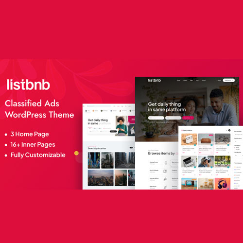 Listbnb - Classified Ads WordPress Theme - Download $4.49