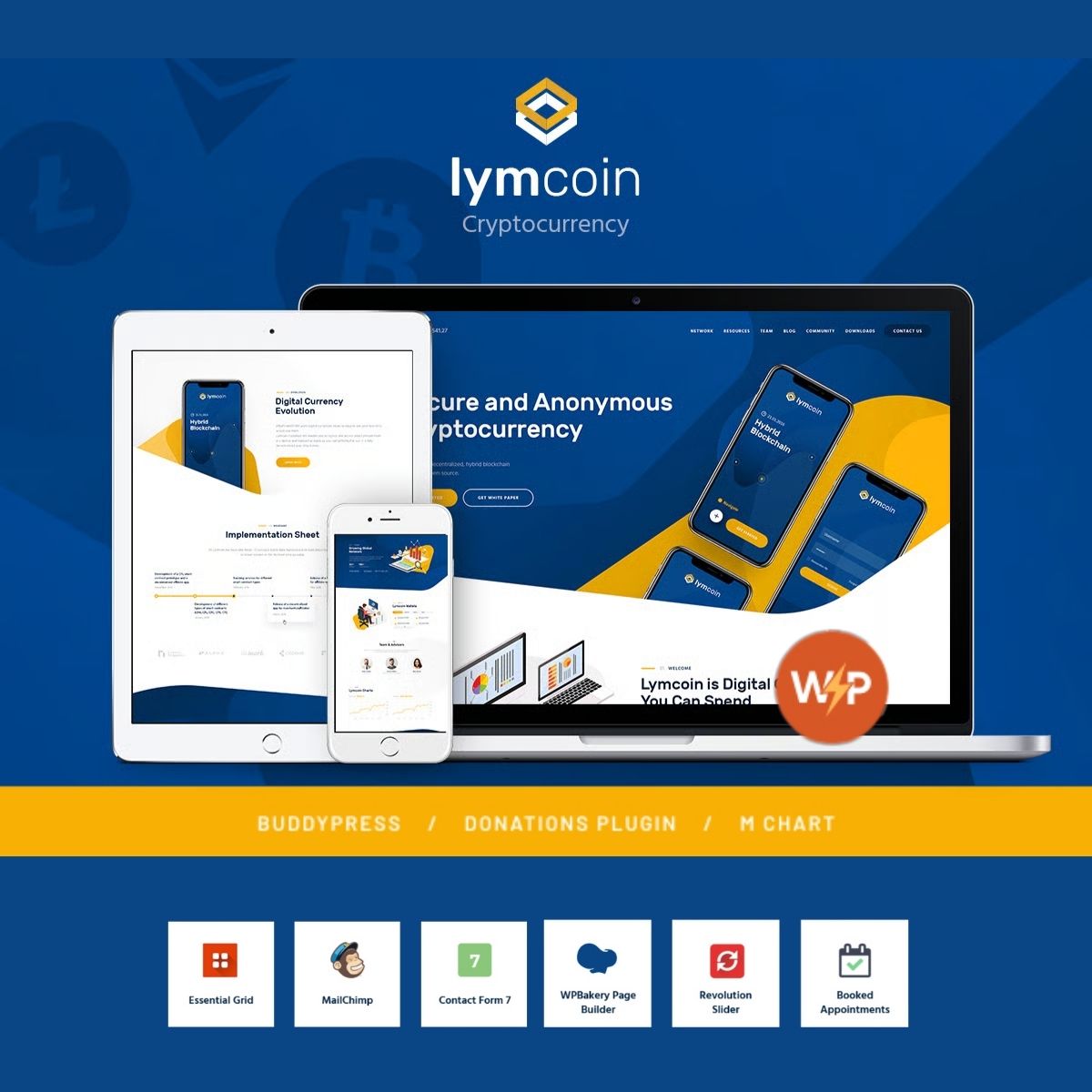 Lymcoin | ICO Cryptocurrency Bitcoin WordPress Theme $4.49 Lymcoin | ICO Cryptocurrency Bitcoin WordPress Theme $4.49
