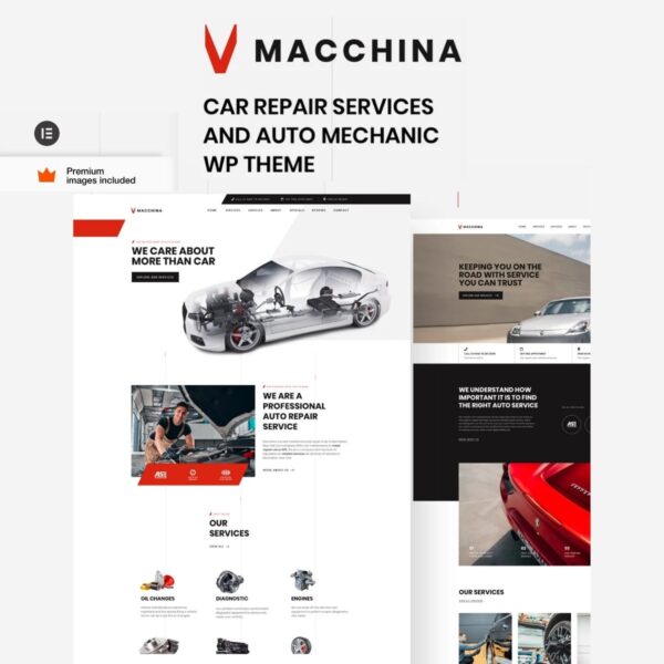 Macchina - Auto Repair WordPress Theme - Download $4.49