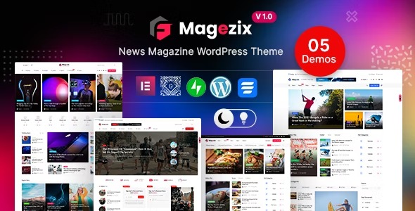 Magezix Newspaper & Magazine WordPress Theme