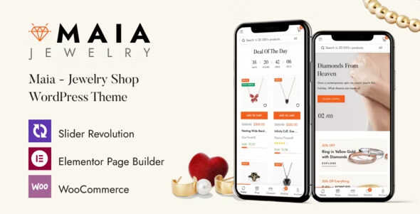 Maia Theme GPL v1.1.20 – Jewelry Shop WordPress Theme