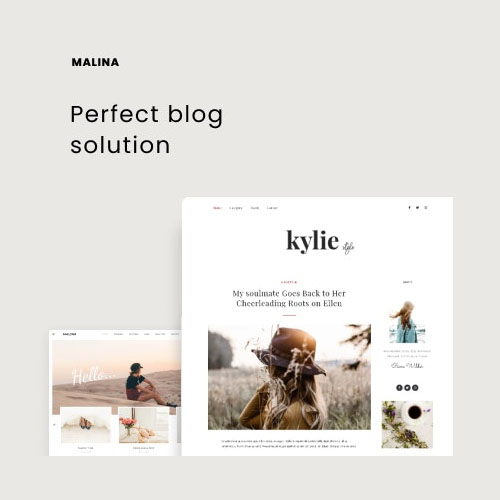 Malina - Personal WordPress Blog Theme - Download $4.49