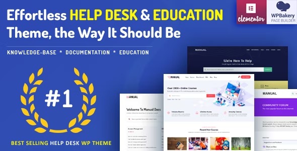 Manual Documentation, Knowledge Base & Education WordPress Theme Manual Documentation, Knowledge Base & Education WordPress Theme