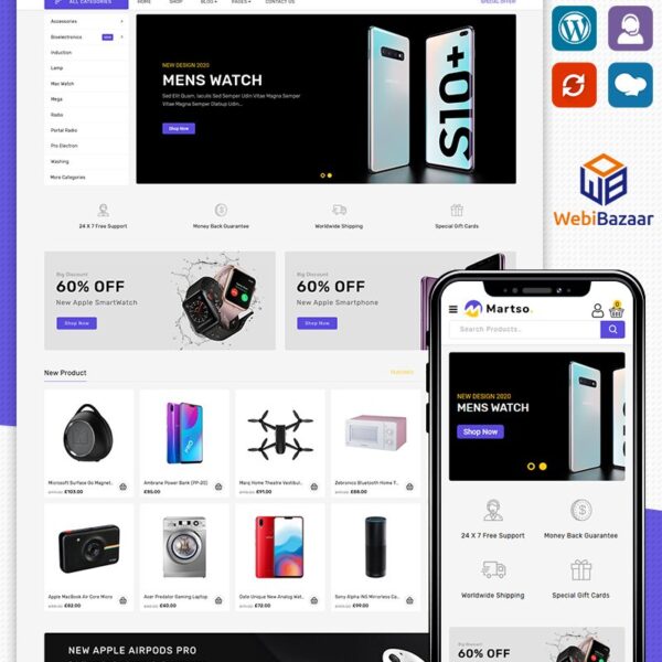 Martso – Multipurpose Electronics Premium WooCommerce Theme