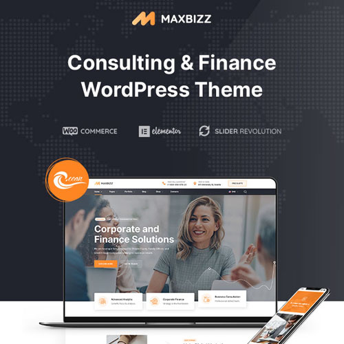Maxbizz - Consulting & Financial Elementor WordPress Theme - Download $4.49