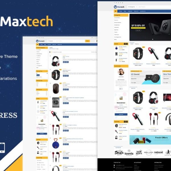 Maxtech Electronics WooCommerce Theme