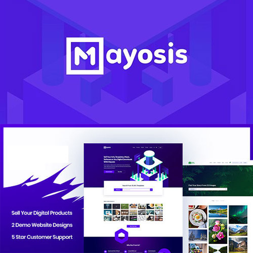 Mayosis - Digital Marketplace WordPress Theme - Download $4.49
