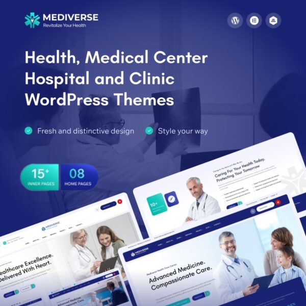 Mediverse - Health Medical Clinic WordPress Theme - Download $4.49