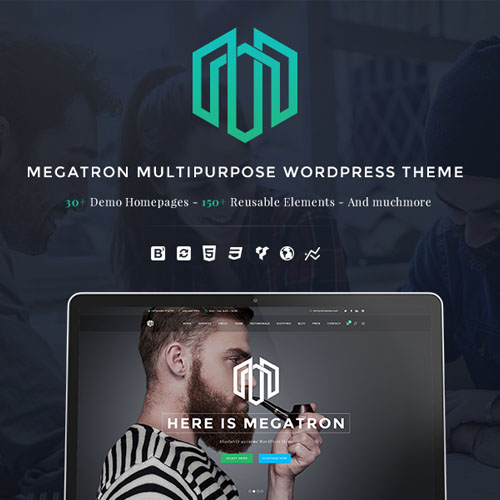 Megatron - Responsive MultiPurpose WordPress Theme - Download $4.49