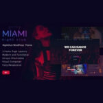 Miami | Night Club WordPress Theme - Download $4.49