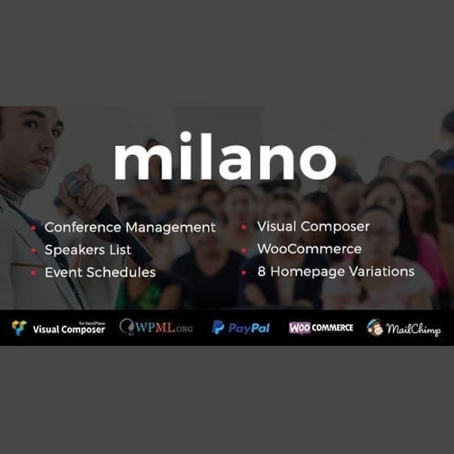 Milano | Event & Conference WordPress - Download $4.49