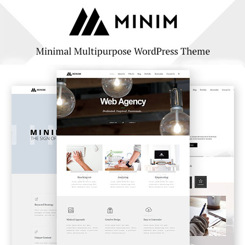 Minim - Minimal WordPress Theme - Download $4.49
