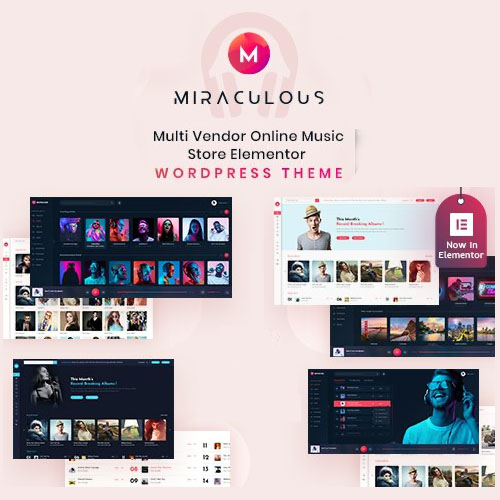 Miraculous - Multi Vendor Online Music Store Elementor WordPress Theme - Download $4.49