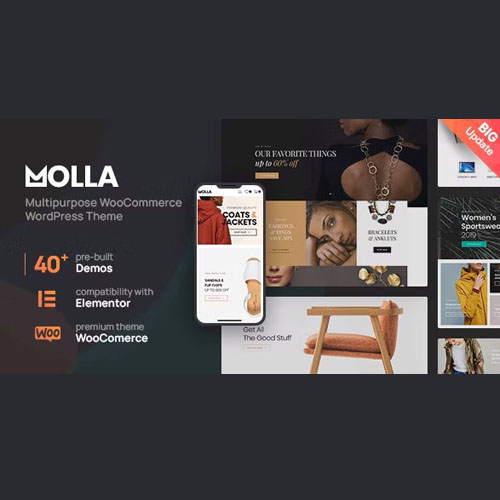 Molla | Multi-Purpose WooCommerce Theme - Download $4.49