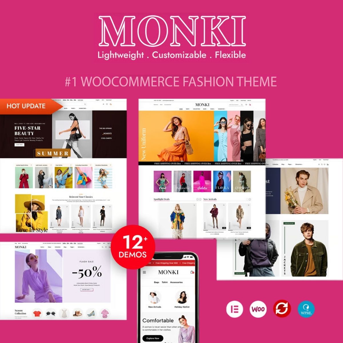 Monki - Elementor Fashion WooCommerce WordPress Theme - Download $4.49 Monki - Elementor Fashion WooCommerce WordPress Theme - Download $4.49