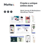Motta - Multi-Vendor and Marketplace WordPress Theme - Download $4.49