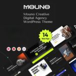Mouno - Creative Digital Agency WordPress Theme $4.49