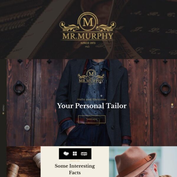 Mr. Murphy - Dress Making & Tailor WordPress Theme $4.49