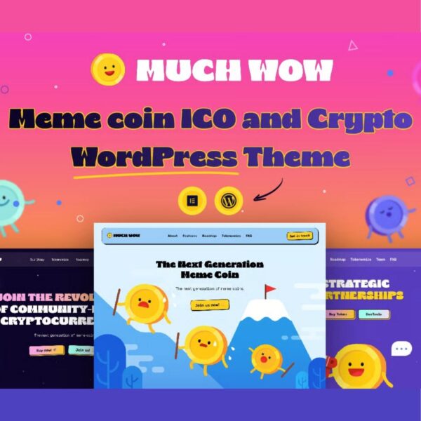 MuchWow - Meme coin ICO and Crypto WordPress Theme - Download $4.49