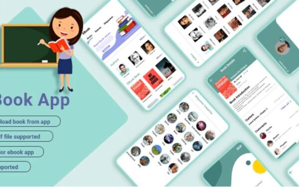 MultiVendor ebook Android App (Paid book app, PDF, ePub, payment gateway) + admin panel + author pa