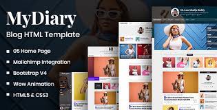 MyDiary – Newspaper Magazine & Personal Blog HTML Template