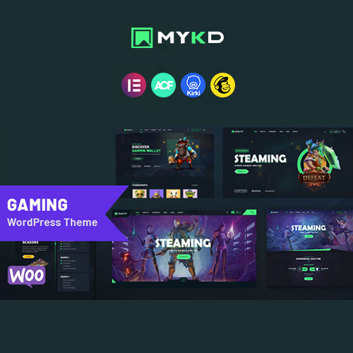 MYKD - eSports and Gaming NFT WordPress Theme - Download $4.49