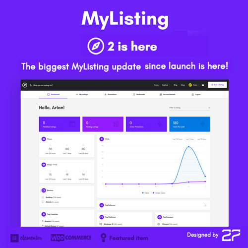 MyListing - Directory & Listing WordPress Theme - Download $4.49