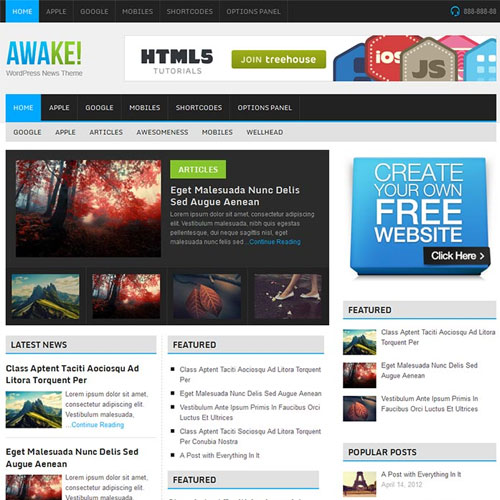MyThemeShop Awake WordPress Theme - Download $4.49