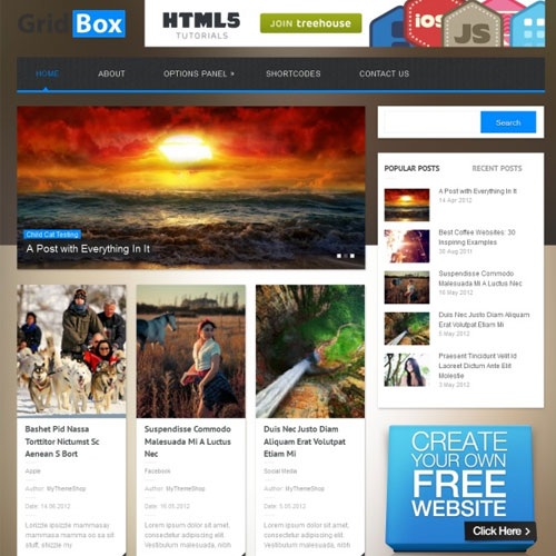 MyThemeShop Gridbox WordPress Theme - Download $4.49