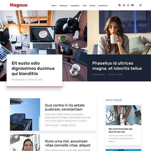 MyThemeShop Magnus WordPress Theme - Download $4.49
