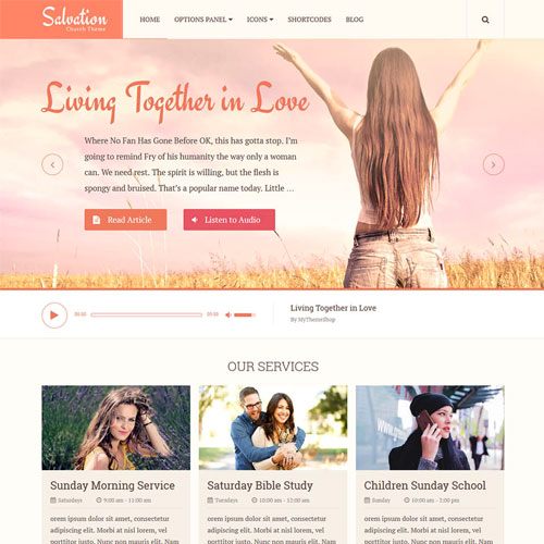 MyThemeShop Salvation WordPress Theme - Download $4.49
