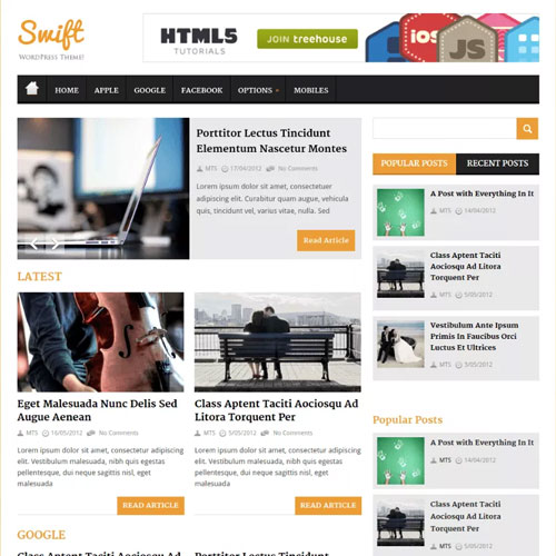 MyThemeShop Swift WordPress Theme - Download $4.49