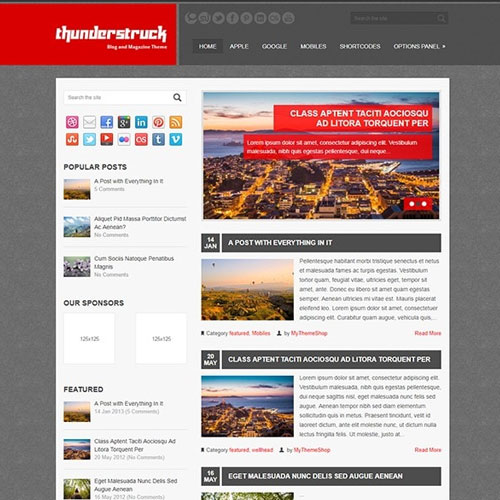 MyThemeShop Thunderstruck WordPress Theme - Download $4.49