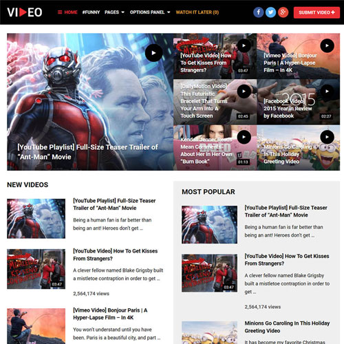 MyThemeShop Video WordPress Theme - Download $4.49